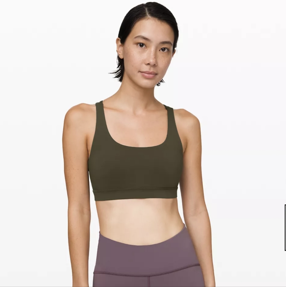 Lululemon Energy Bra Size 8 Dark Olive